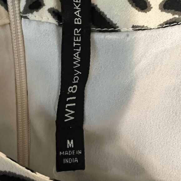 W118 by Walter Baker animal print sleeveless high low dress size medium office - Picture 4 of 8